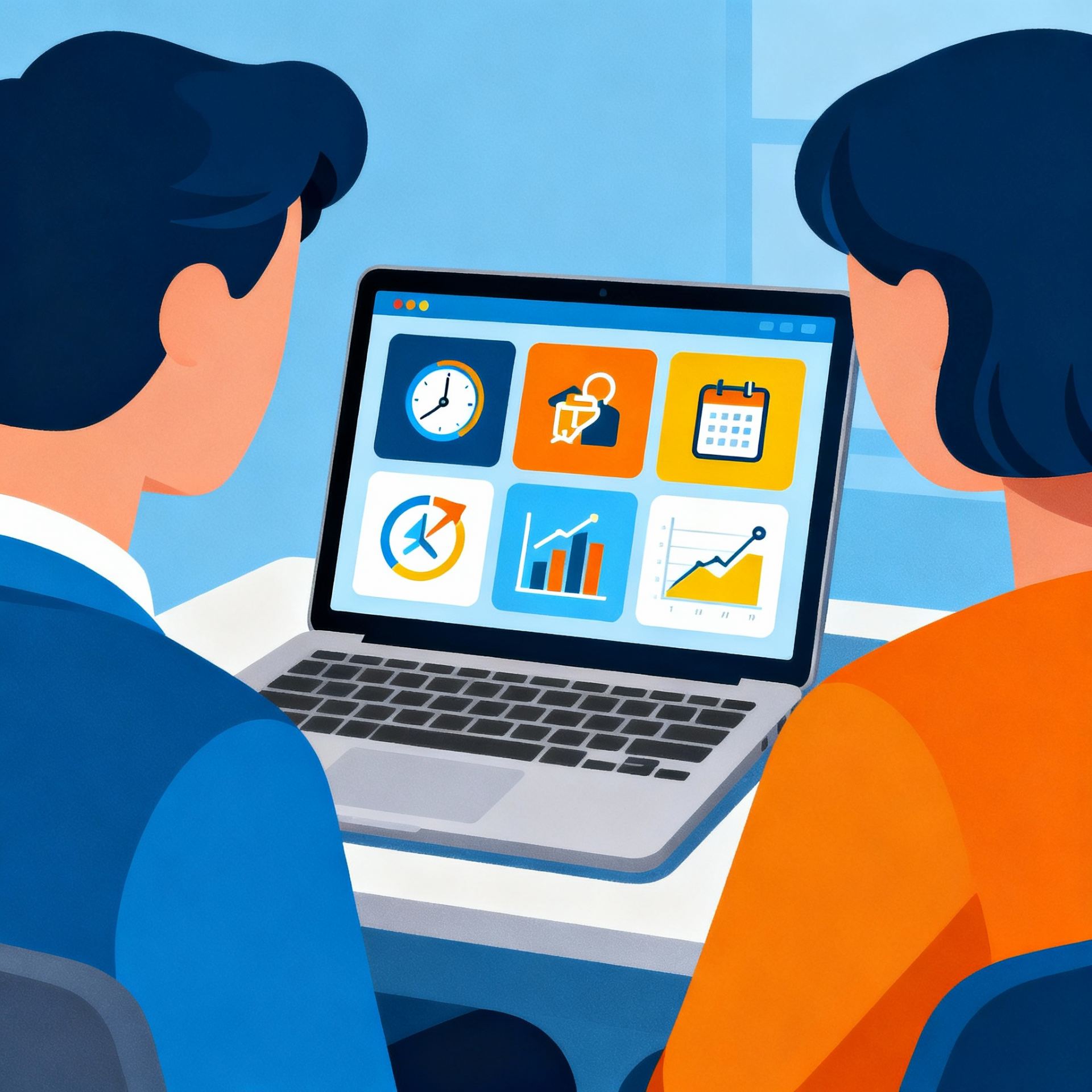 LAS Dashboard, Computer, Bildschirm, Informationen