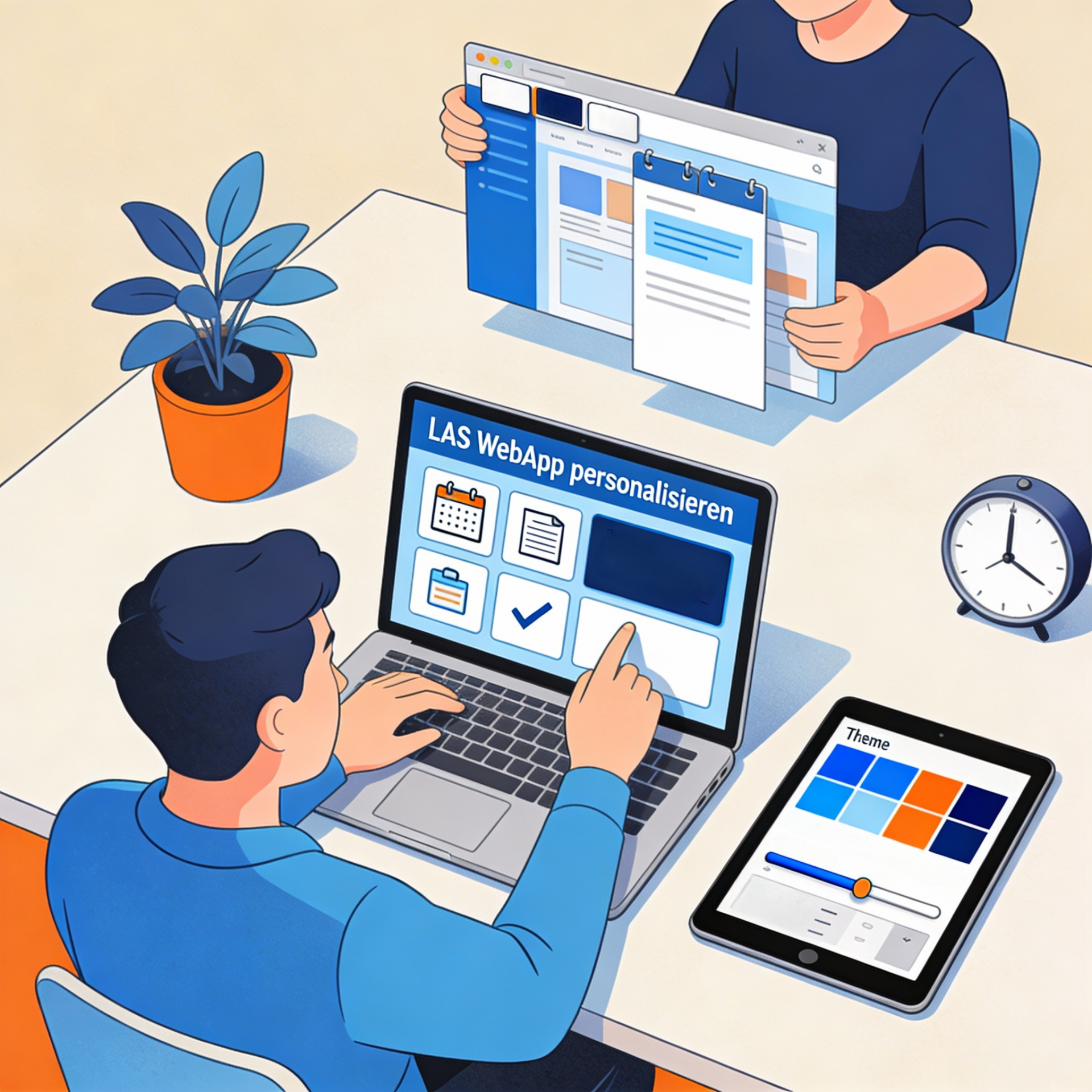 Individuelle Anpassung, Persönliche Einstellungen, LAS Web App